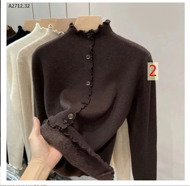 ÁO LEN CỔ BÈO  - sỉ 151k