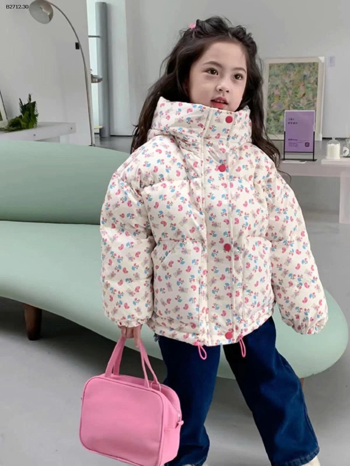 ÁO PHAO HOA NHÍ LÓT LÔNG CHO BÉ  - sỉ 222k