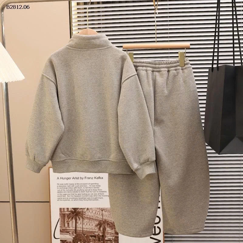 Bộ áo nỉ lót lông cừu kiểu mới cao cấp cho bé - giá sỉ  size : 120-170 : 405k size 180 : 422k