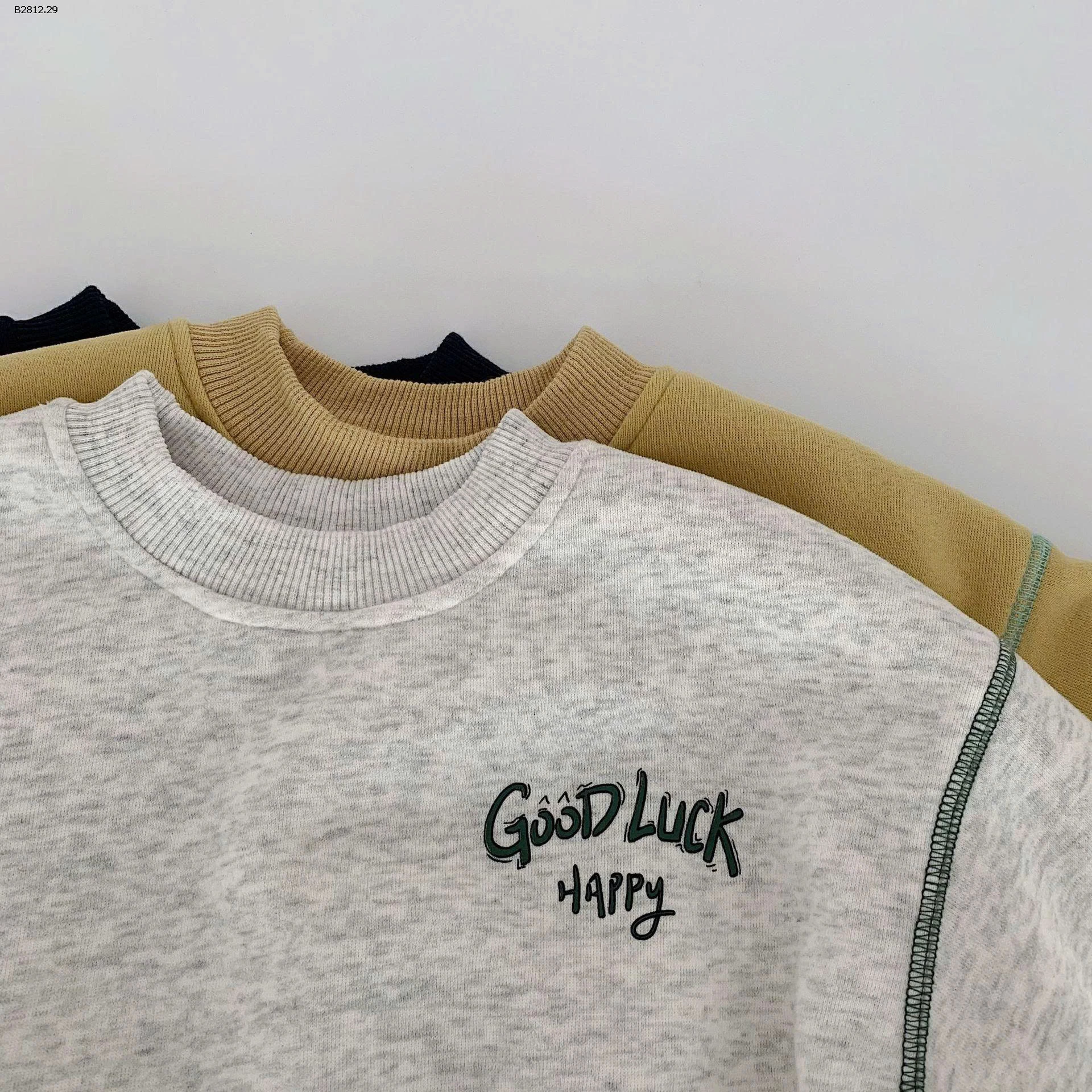 ÁO NỈ CHO GOODLUCK HAPPY CHO BÉ-Giá sỉ 165k