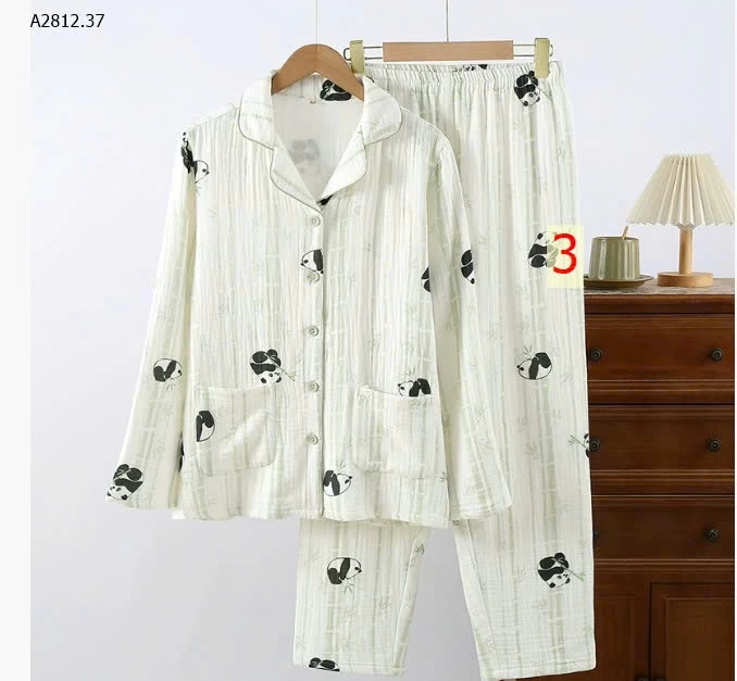 Bộ đồ ngủ nữ kiểu mới, chất liệu cotton dày dặn-Giá sỉ 398k