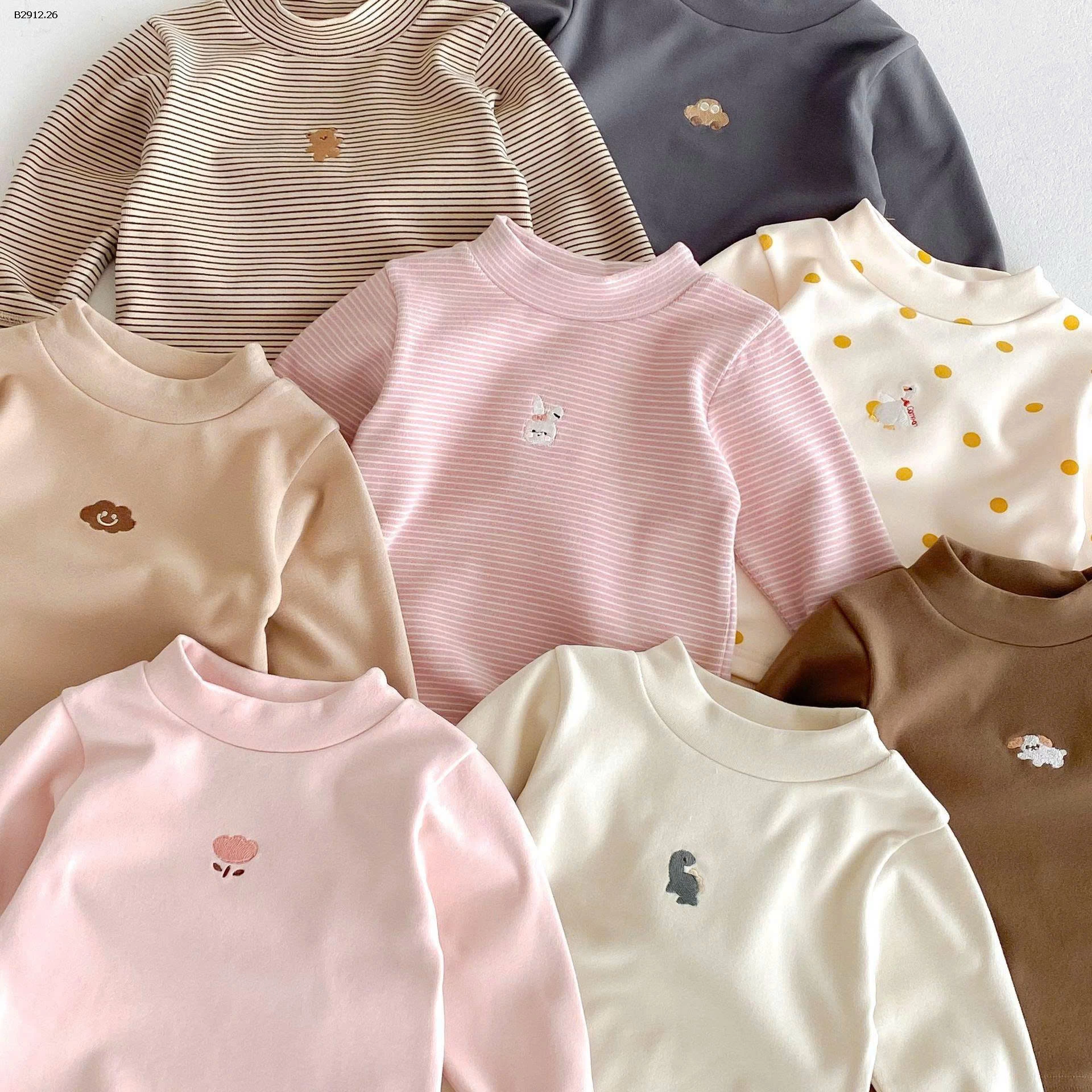 Áo lót giữ nhiệt bằng vải nỉ Đức cho bé- giá sỉ 93k