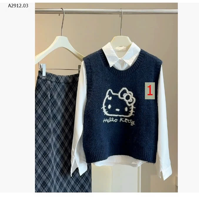 SÉT ÁO SƠ MI MIX GILE LEN KITTY ANNA - sỉ 230k