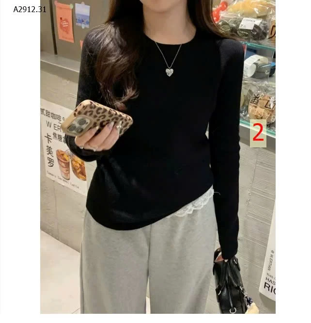 Áo len nữ lót lông cừu  KANING Thu/Đông-Giá sỉ 180k 