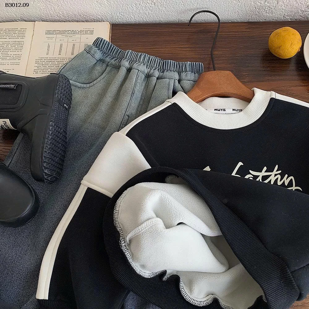 ÁO NỈ LÓT LÓT LÔNG CHO BÉ-Giá sỉ 162k