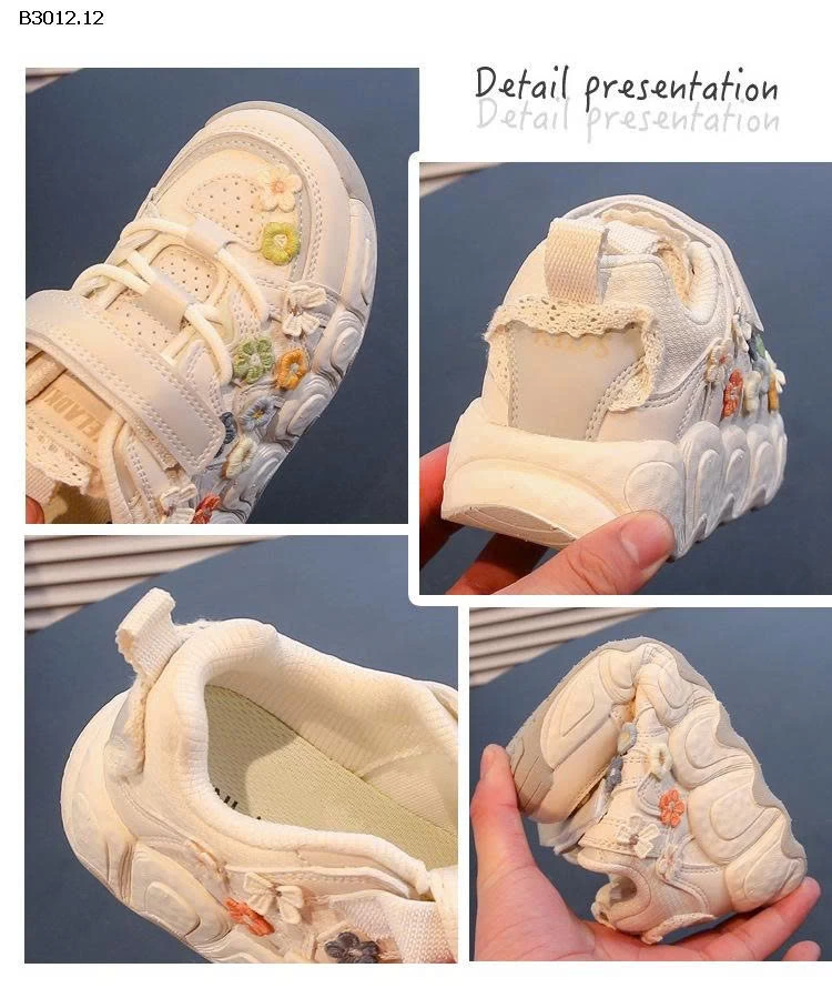 GIÀY THỂ THAO HOA SIÊU XINH CHO BÉ GÁI  - sỉ 180k