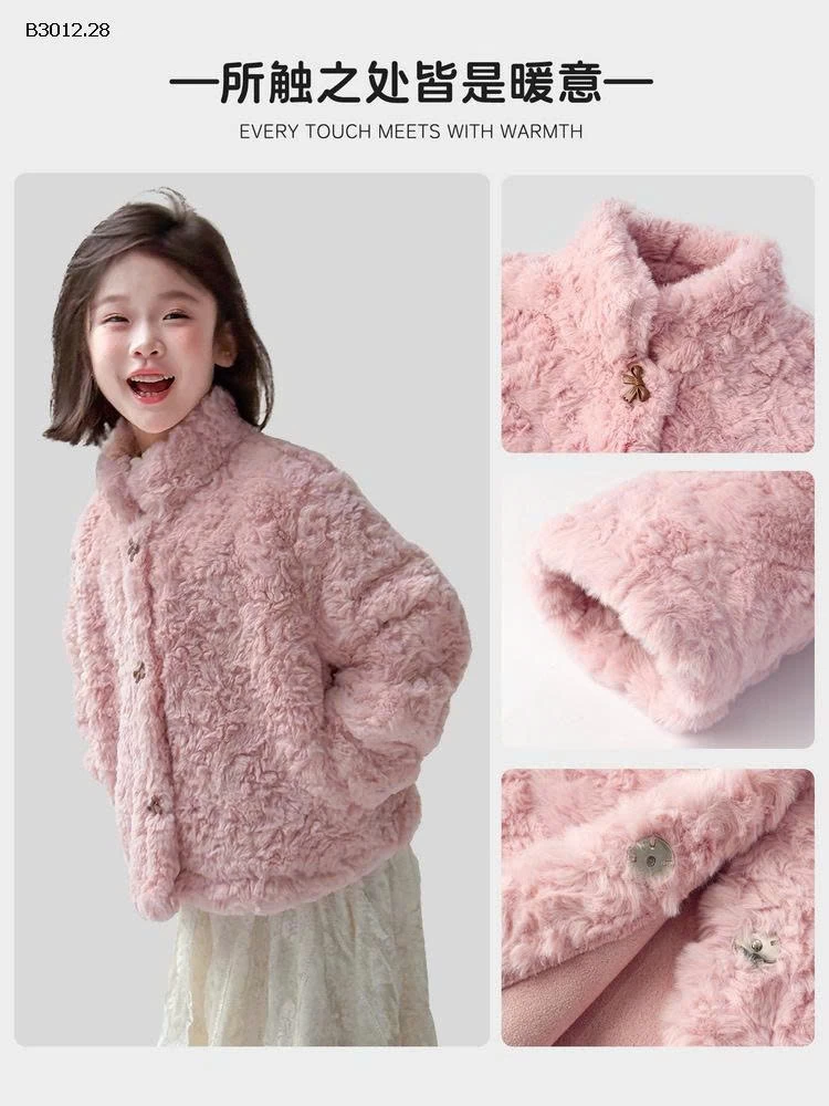 Áo khoác lông siêu ấm cho bé- sỉ 430k