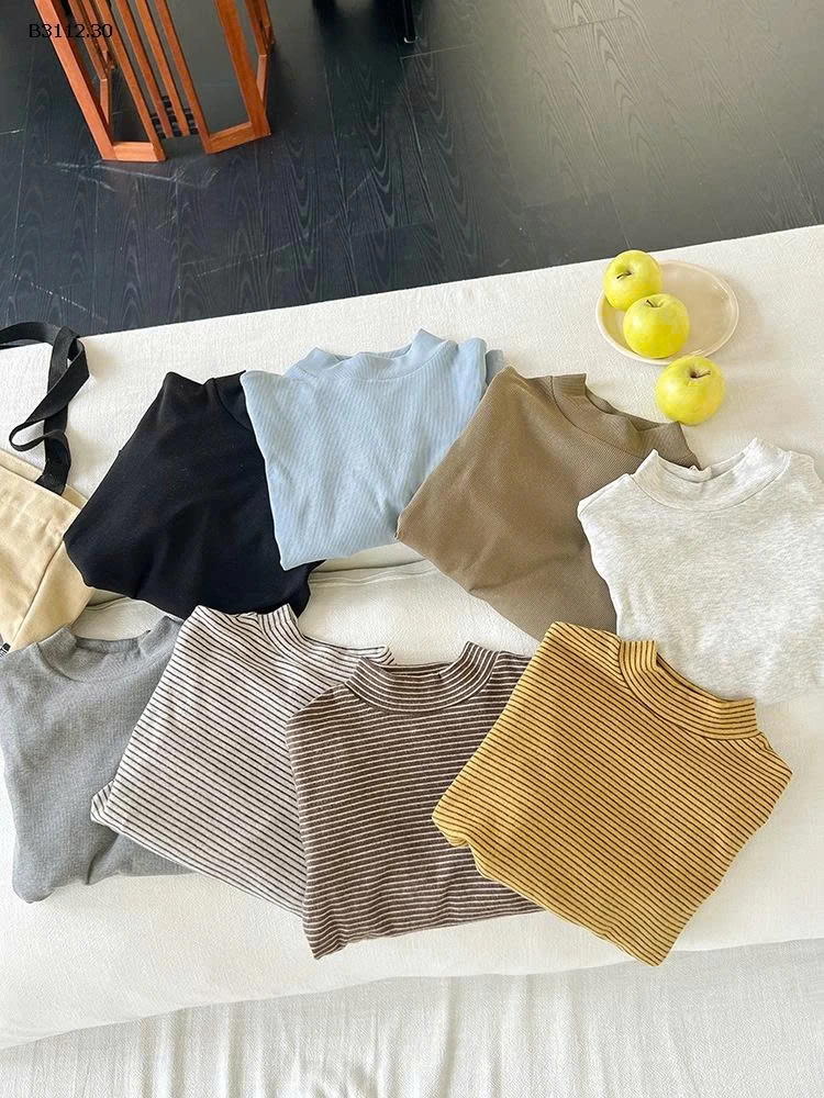 Áo thun dài tay bằng cotton gân co giãn nhà  Elmo Baby Kids AMBB-Giá sỉ  sz 90-150 : 113k Sz 160 : 125k Sz 170 : 134k