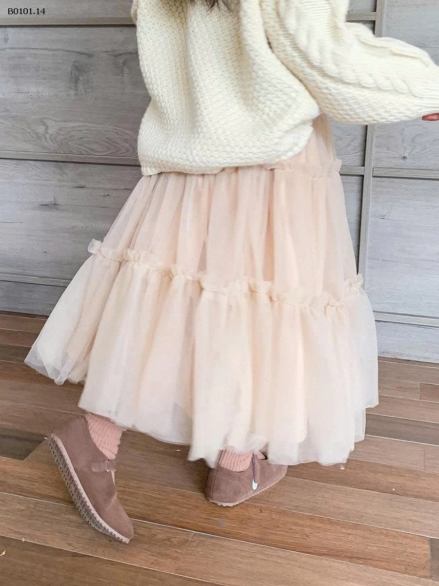 Váy công chúa nhỏ xinh xắn voan xòe cho bé nhà  AMBB-Giá sỉ  sz 90-150: 170k sz 160: 183k