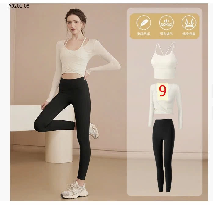 SET BỘ TẬP DÀI TAY CHO NỮ - Giá sỉ mẫu 1-3: áo  180k mẫu 4-9: set 300k