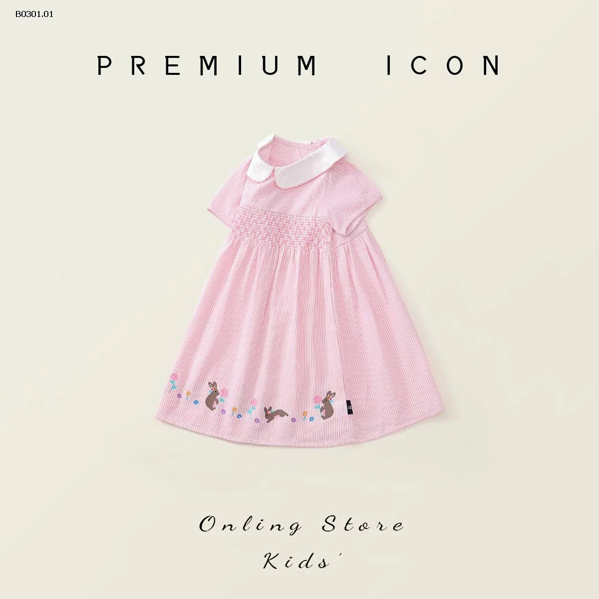 VÁY THỎ HỒNG PREMIUM -Giá sỉ 139k