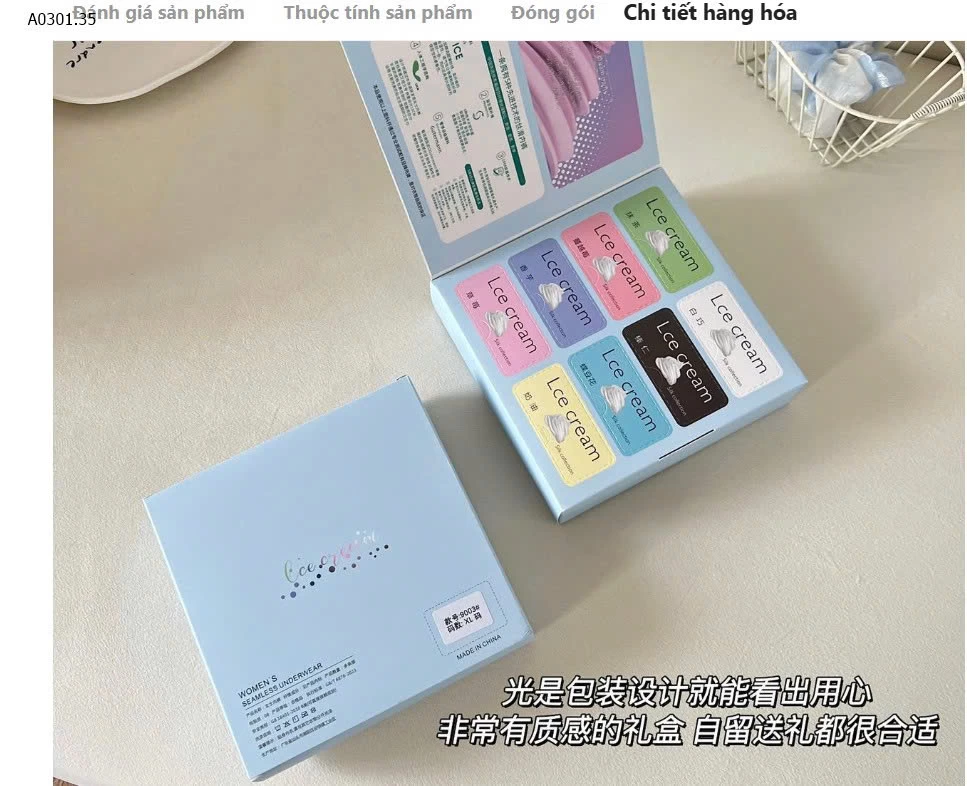 HỘP 8 QUẦN CHIP PASTEL- Giá sỉ 120k