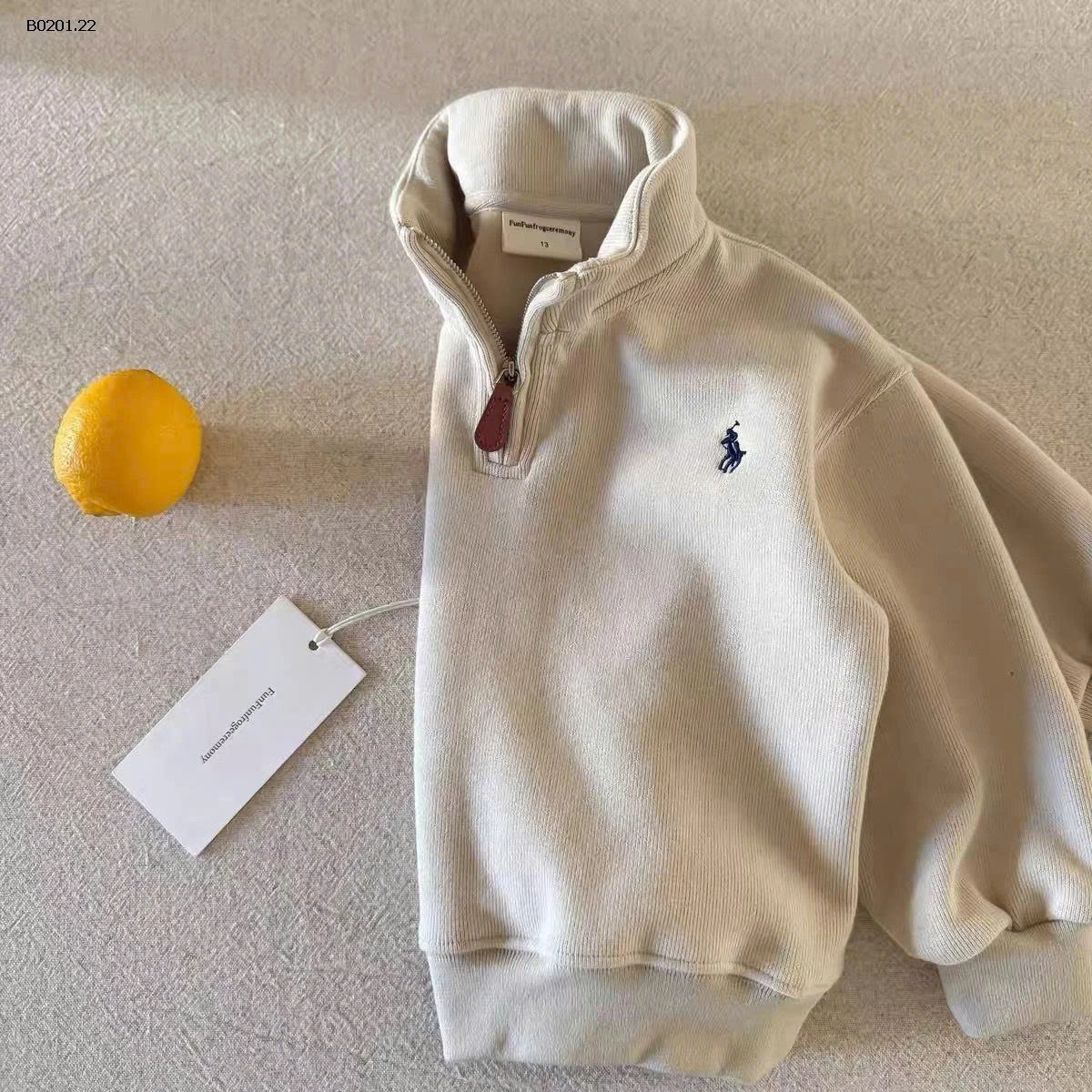 Áo khoác nỉ lót lông cừu Lemon Kids dành cho bé -Giá sỉ 159k 