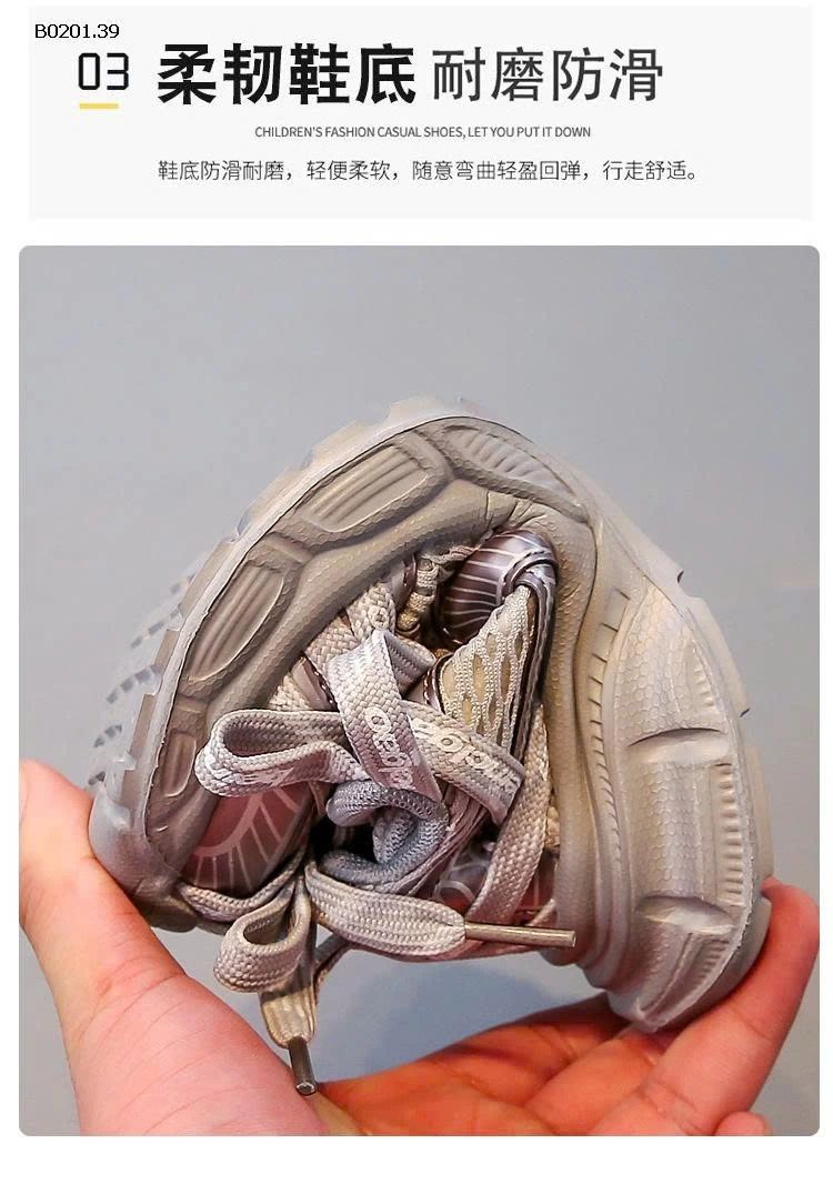 GIÀY THỂ THAO DÂY CHỮ CHO BÉ - Giá sỉ sz 26-31: 214k sz 32-37: 223k 