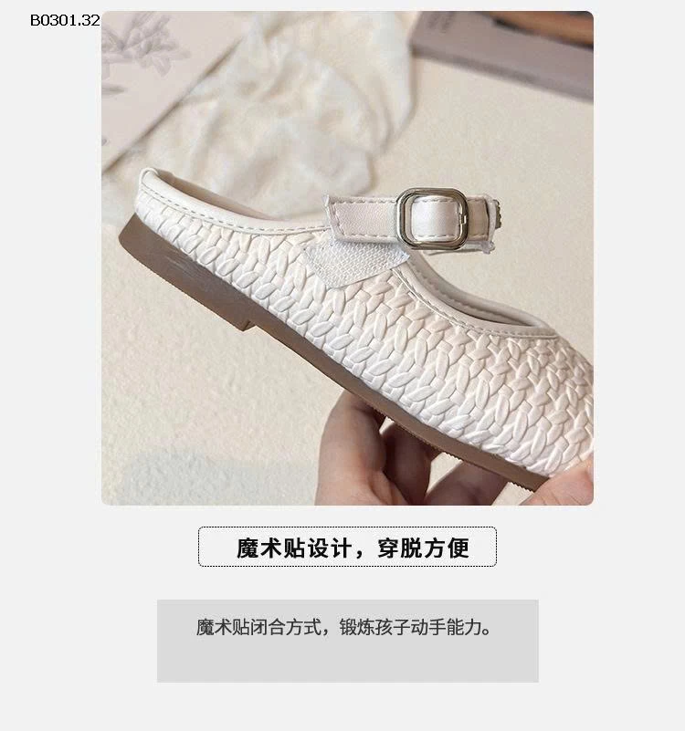 DÉP CÔNG CHÚA QUAI NGANG BG- Giá sỉ sz 23-28: 155k sz 29-34: 165k