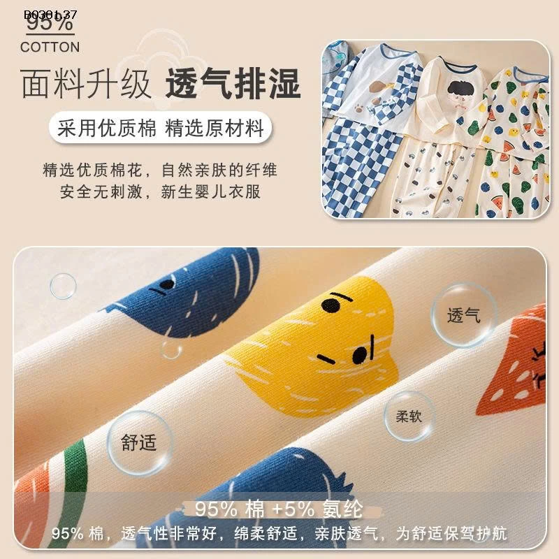 BỘ COTTON CHO TRẺ EM HÀNG XUẤT - sỉ 138k