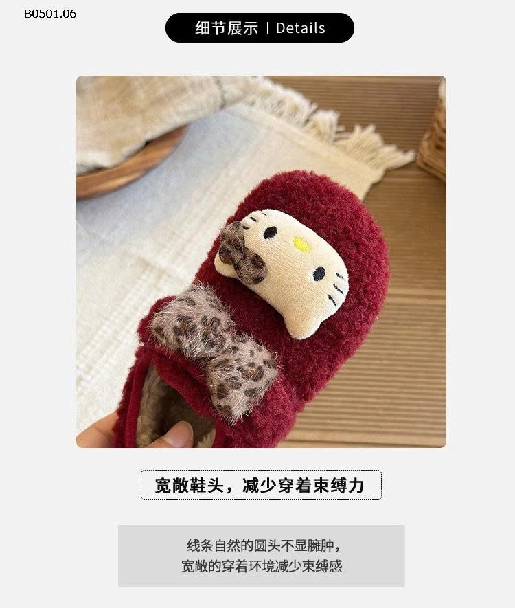 DÉP BÔNG KITTY BG-Giá sỉ 21-25: 150k 26-30: 160k 31-33: 168k