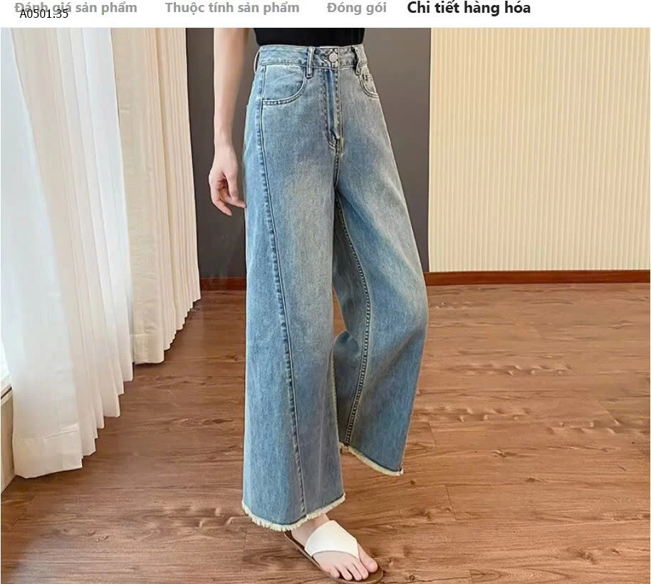 QUẦN JEAN LỬNG THỜI TRANG  - sỉ 175k