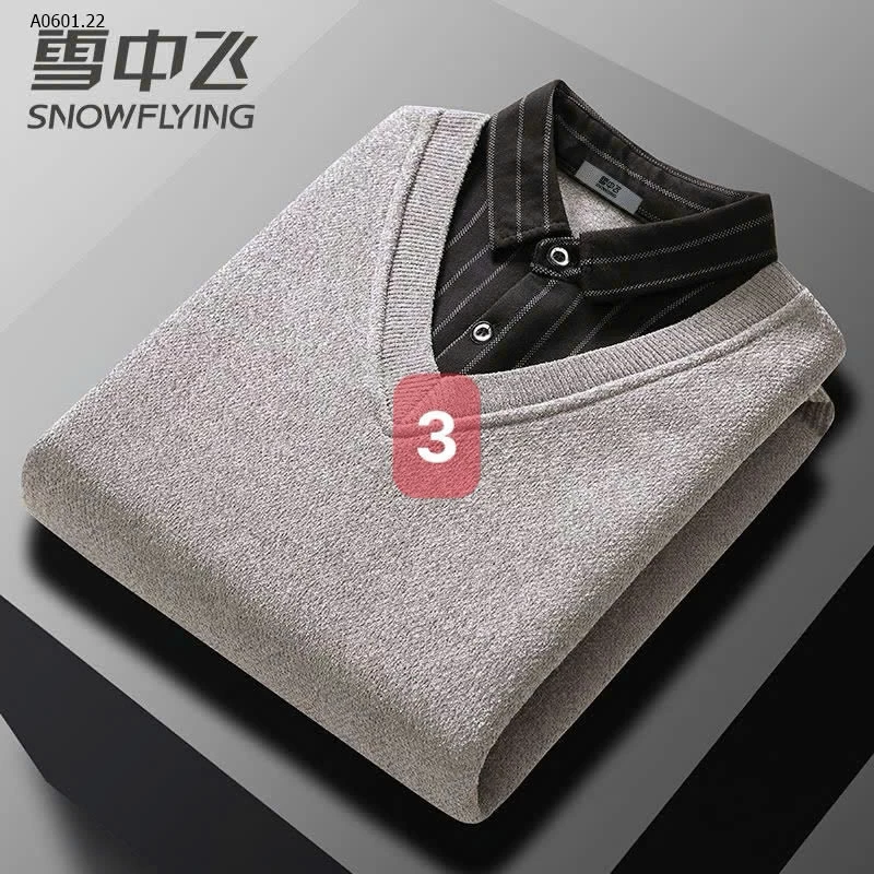 ÁO THU ĐÔNG PHỐI CỔ SƠ MI SNOWFLYING- sỉ 190k