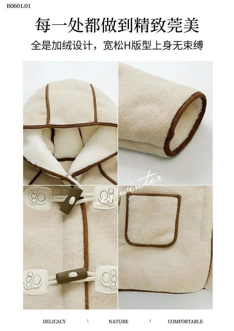 ÁO KHOÁC LÔNG CHO BÉ YÊU -Giá sỉ 324k