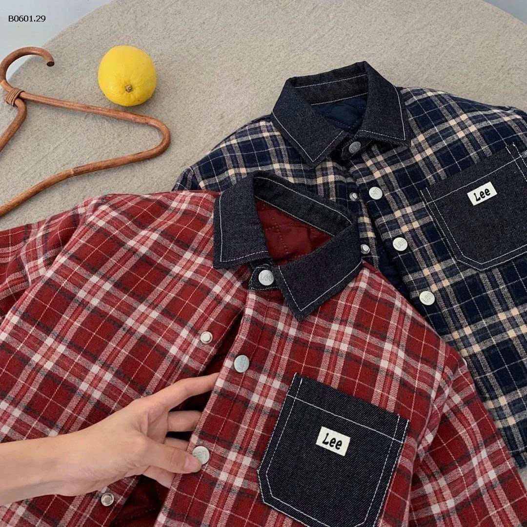 ÁO KHOÁC KẺ CARO LEE CHO BÉ  YÊU-Giá sỉ 256k