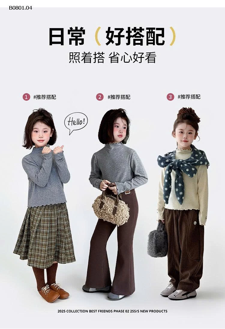 Áo giữ nhiệt trẻ em Tutu Little Elephant cho bé gái-Giá sỉ 153k