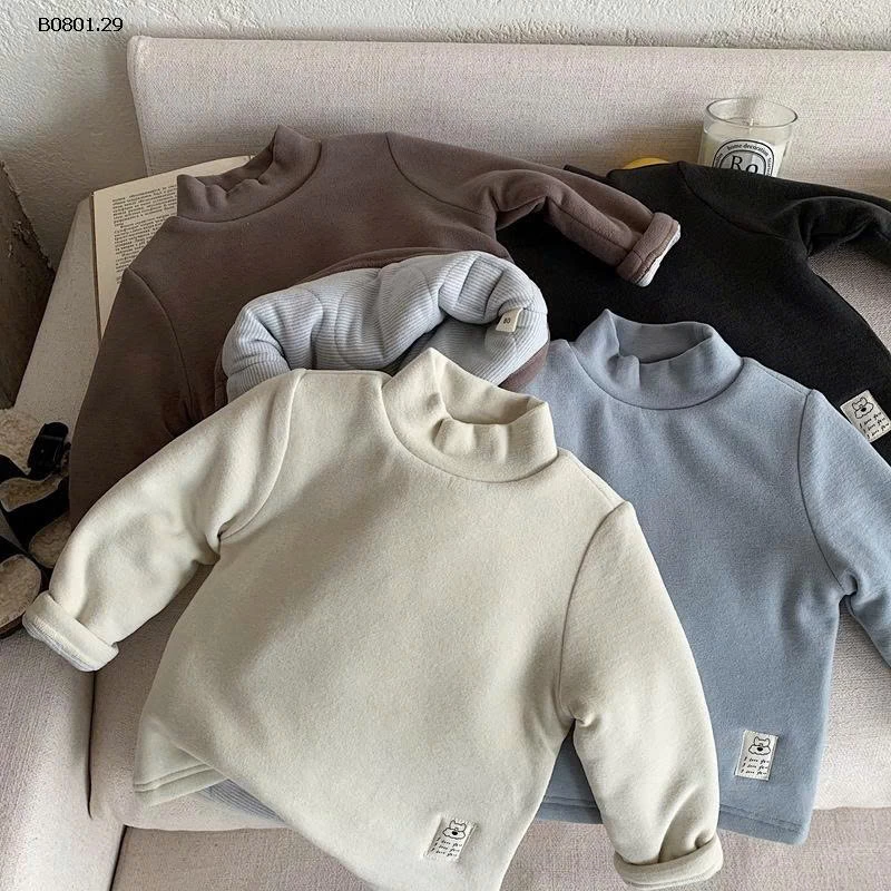 Áo lót giữ nhiệt ba lớp dày dặn bằng lụa cotton cho trẻ em- sỉ giá 184k