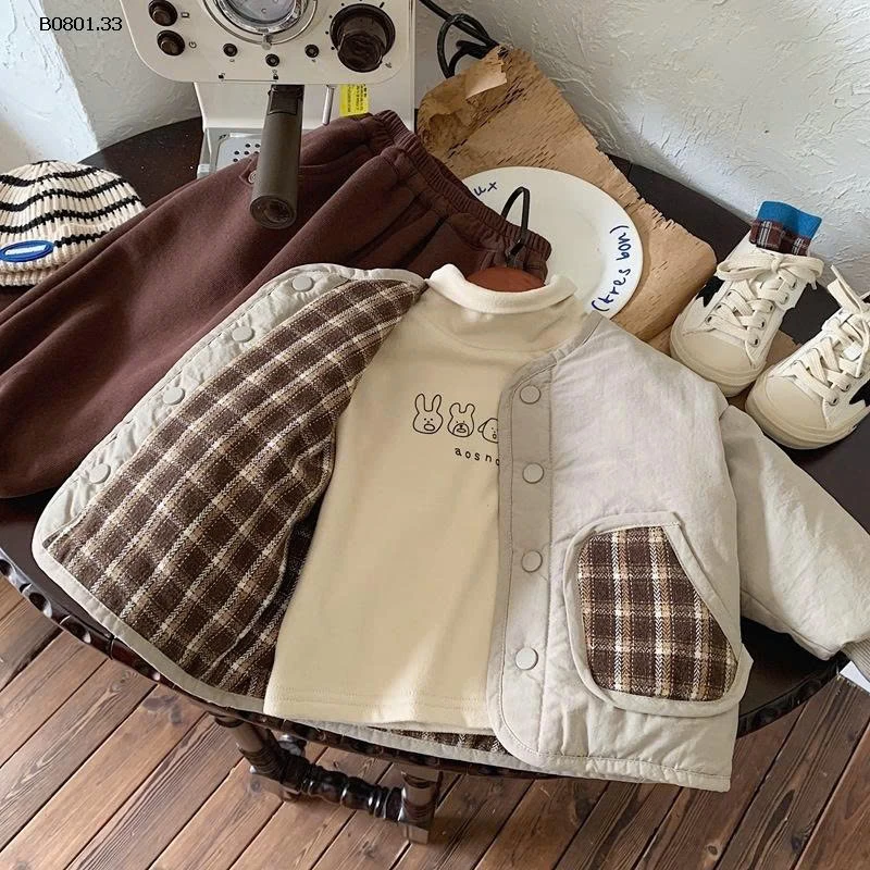 Áo khoác mùa đông cho trẻ em, chất liệu cotton dày dặn- sỉ giá 320k