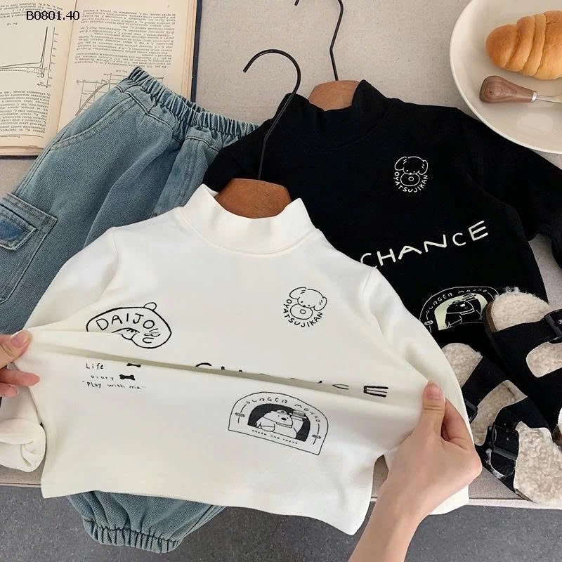 Áo thun dài tay Bora cho bé trai kiểu Hàn Quốc cho bé - sỉ giá 152k