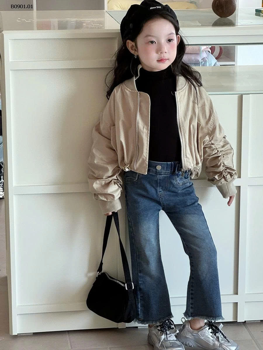 QUẦN JEAN ỐNG LOE BÉ GÁI -Giá sỉ 183k