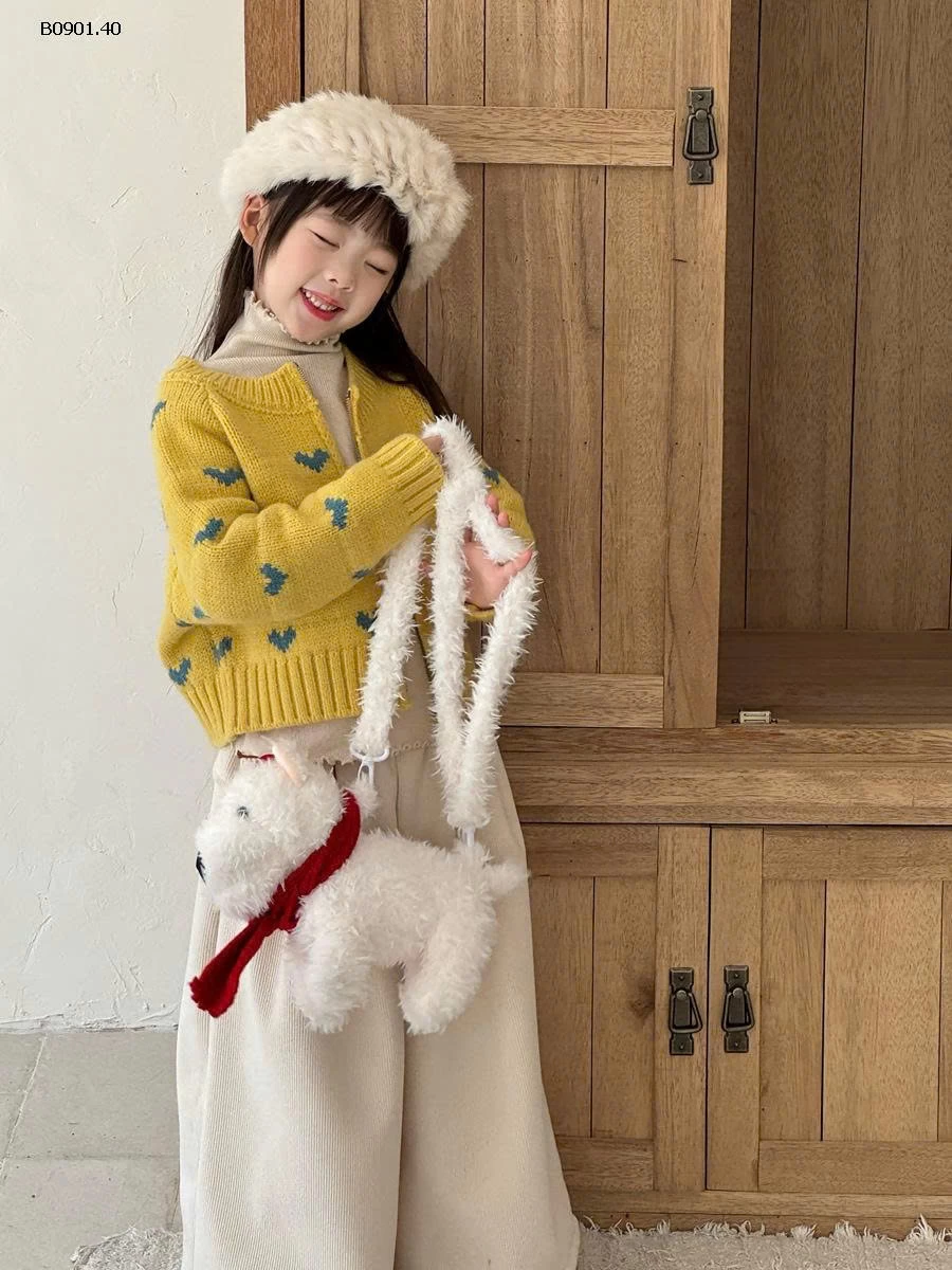 KHOÁC LEN VÀNG TRÁI TIM BG-sỉ 218k