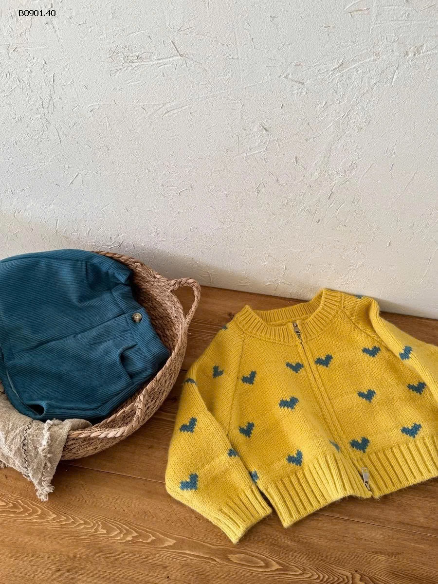 KHOÁC LEN VÀNG TRÁI TIM BG-sỉ 218k