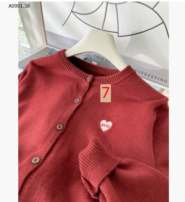 ÁO CARDIGAN LEN THÊU HÌNH TIM CHO NỮ sỉ 170k