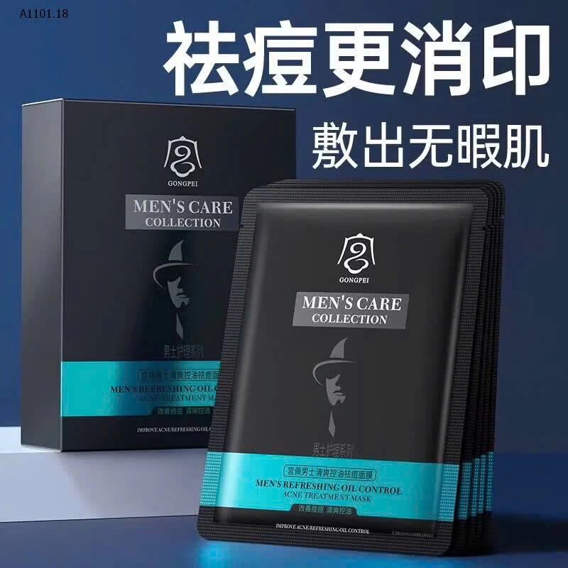 MẶT NẠ NAM TRỊ MỤN MỜ THÂM GONG PEI  - Giá sỉ 130k/ 3 hộp ( tổng 30c)