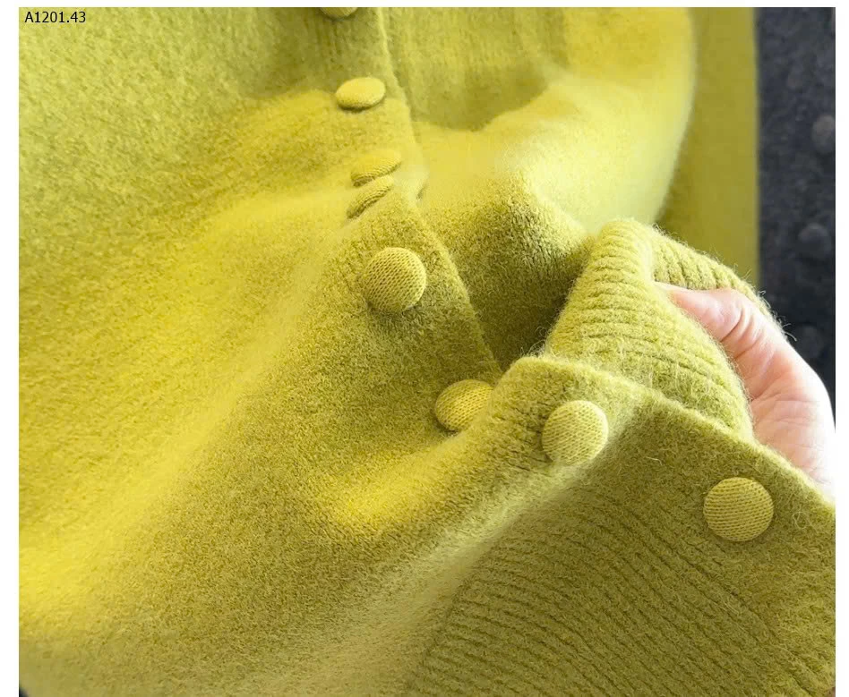 ÁO LEN NHIỀU CÚC CAO CỔ  ANNA - sỉ 205k