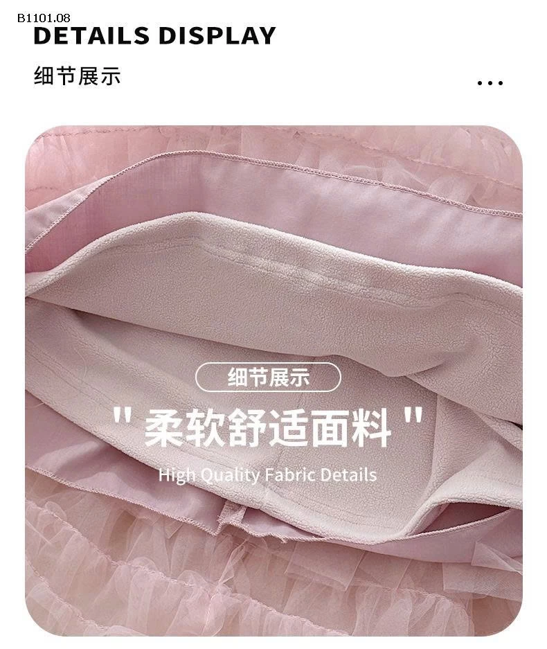 Đầm công chúa tutu dễ thương cho bé gái, chân váy dệt hoa văn jacquard- giá sỉ 328k