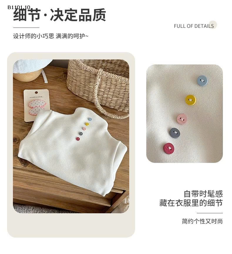 Áo nỉ hai mặt Pengli cho bé gái của Xie Jinmao, chất liệu nỉ mềm mại - giá sỉ 117k