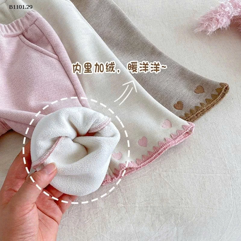 Quần ống loe lót lông cừu cho bé gái siêu yêu- giá sỉ 158k