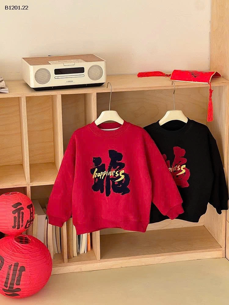 Áo nỉ dày dặn lót lông nhà AMBB  đón năm mới 2026 mùa đông cho trẻ em- sỉ giá  sz 90-150: 182k sz 160 : 198k sz 170 : 215k