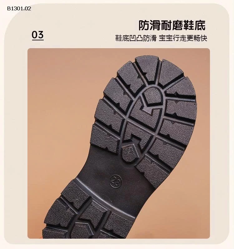 Giày boot mix ren trẻ em siêu xịn đẹp-Giá sỉ 163k