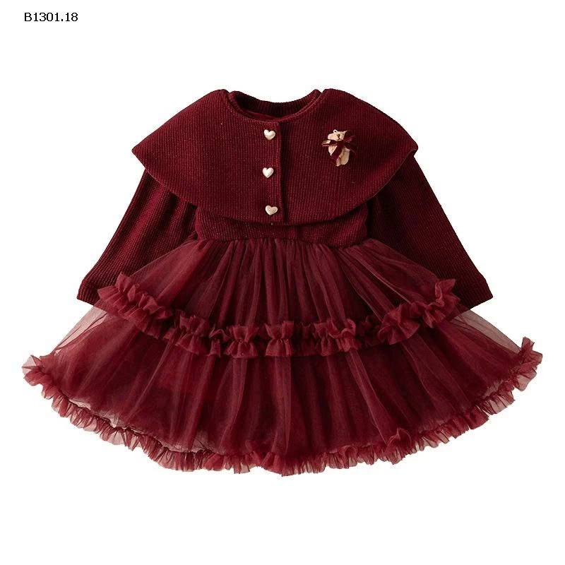 VÁY CHOÀNG ĐỎ BG -Giá sỉ 266k