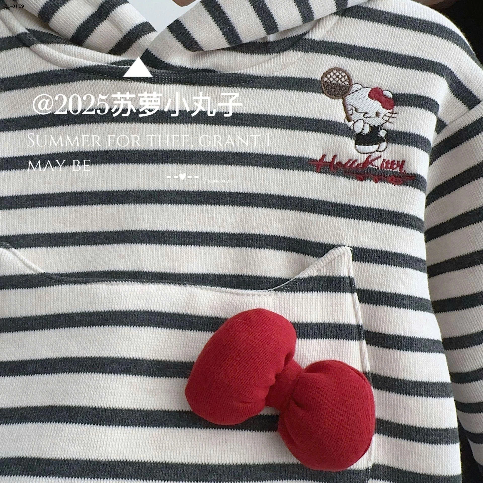 ÁO HOODIE KẺ MÈO KITTY-Giá sỉ  218k