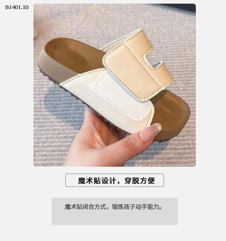 DÉP LÊ ĐẾ TRẤU QUAI DÁN -Giá sỉ  sz 26-31: 138k sz 32-37: 152k