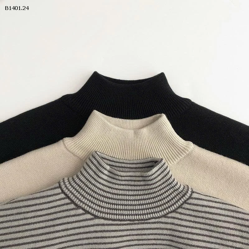 ÁO LEN CỔ LỌ PHONG CÁCH HQ CHO BÉ  - sỉ 204k