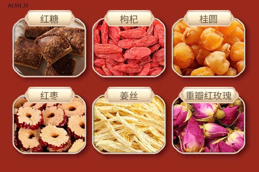 TRÀ GỪNG TÁO ĐỎ ĐƯỜNG NÂU  - sỉ 80k/set 2 hộp