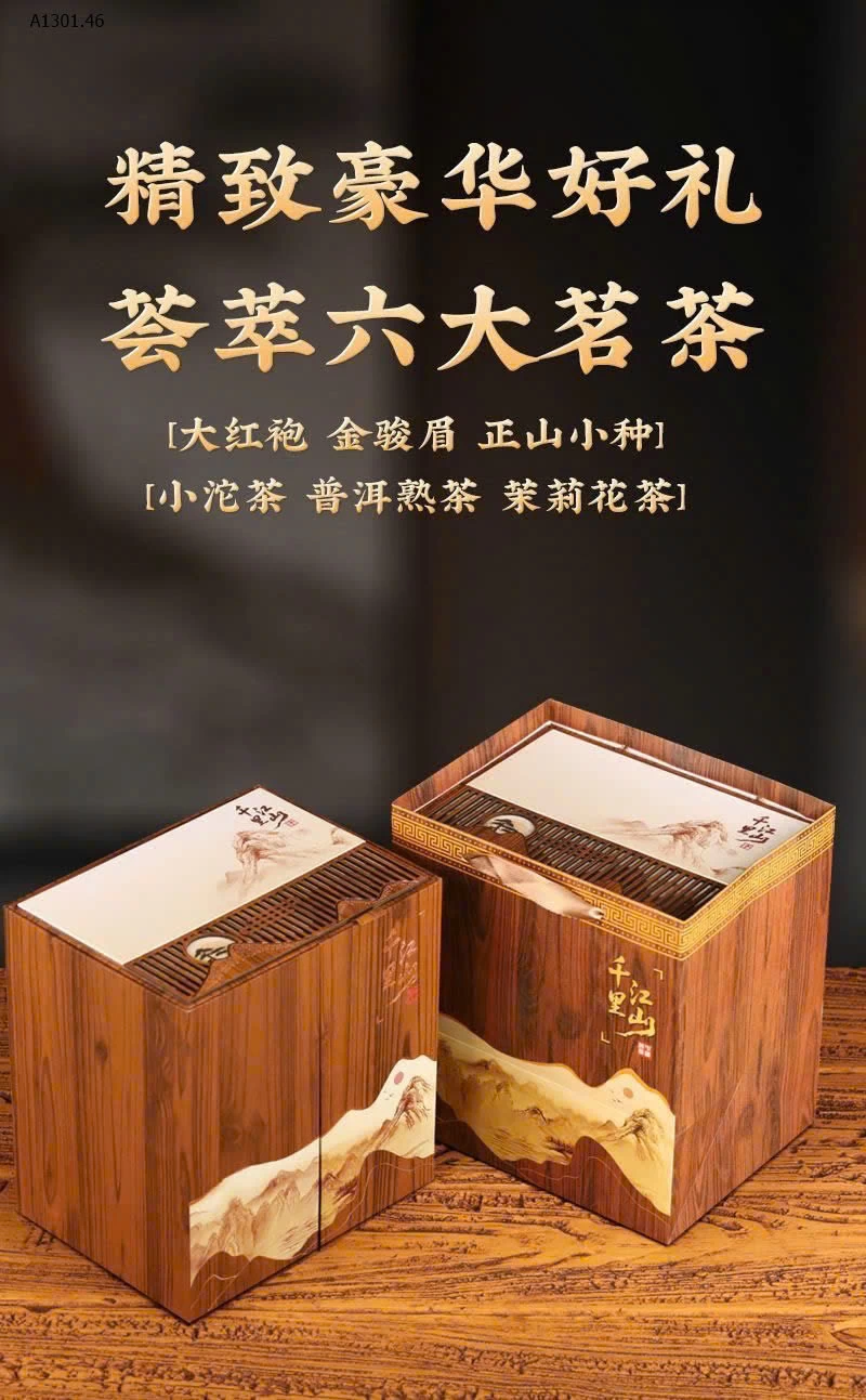 SET QUÀ 6  LOẠI TRÀ + BỘ ẤM CHÉN THƯỢNG HẠNG- Giá sỉ 505k