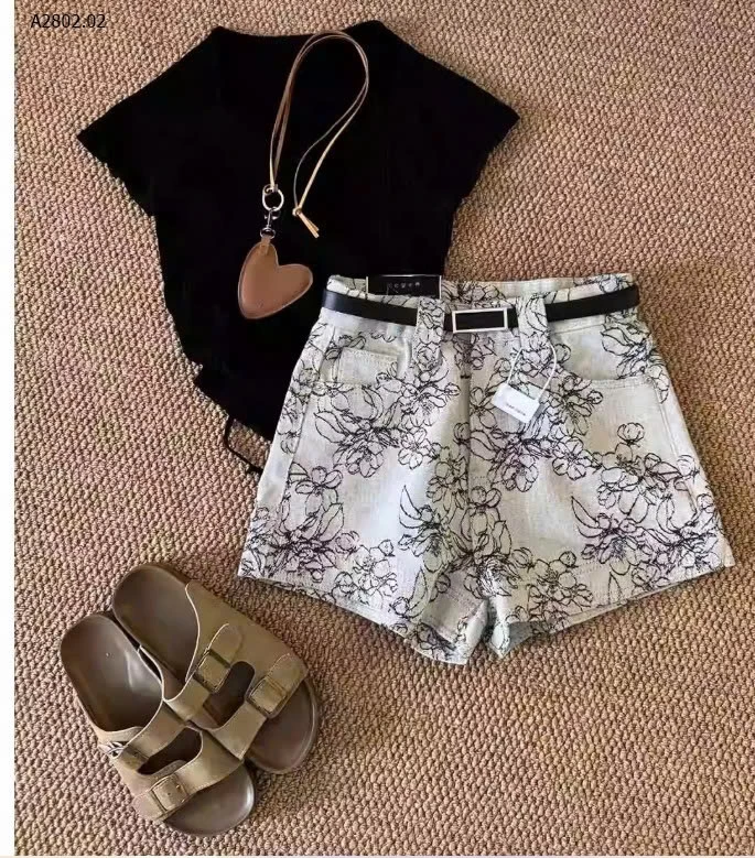 QUẦN SHORT HOA NỮ- sỉ 199k