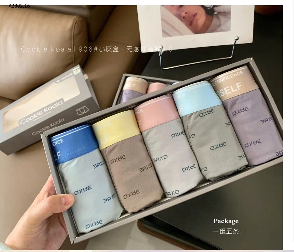 HỘP 5 QUẦN BOXER NAM Cookie Koala- sỉ 205k