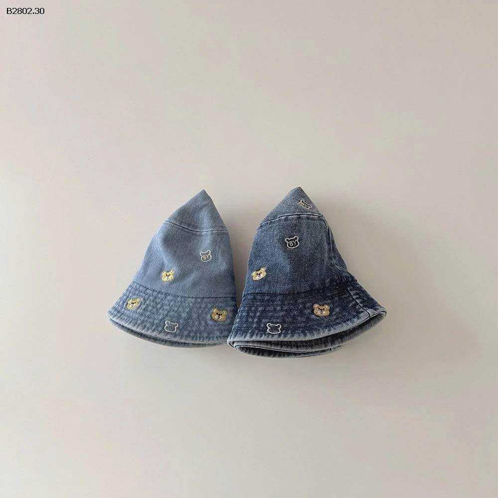 MŨ JEAN GẤU CHO BÉ- sỉ 105k