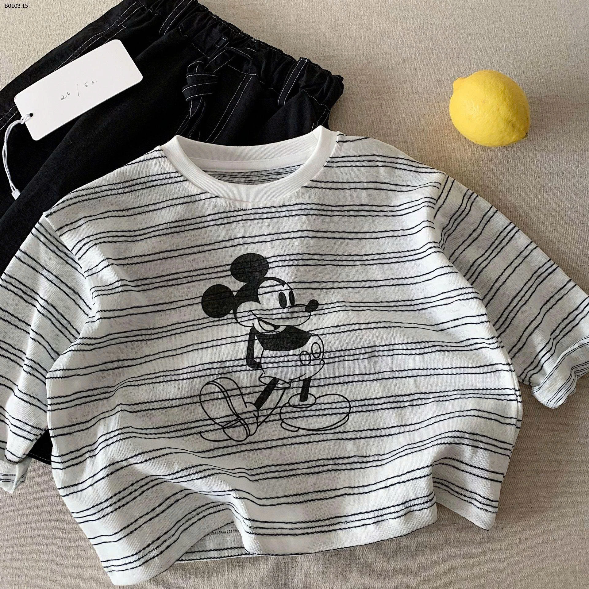 ÁO THUN KẺ MICKEY CHO BÉ- sỉ 150k